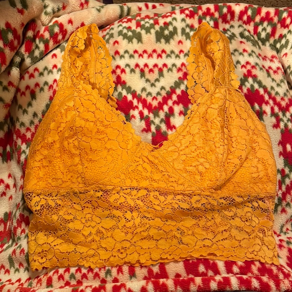 Bright yellow bralette